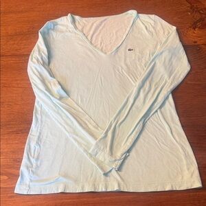 Lacoste Women's Soft light green Long Sleeve Tee